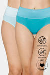 Zivame Anti-Microbial High Rise Full Coverage Tummy Tucker Hipster Panty (Pack of 2) - Multicolor — thumbnail 1